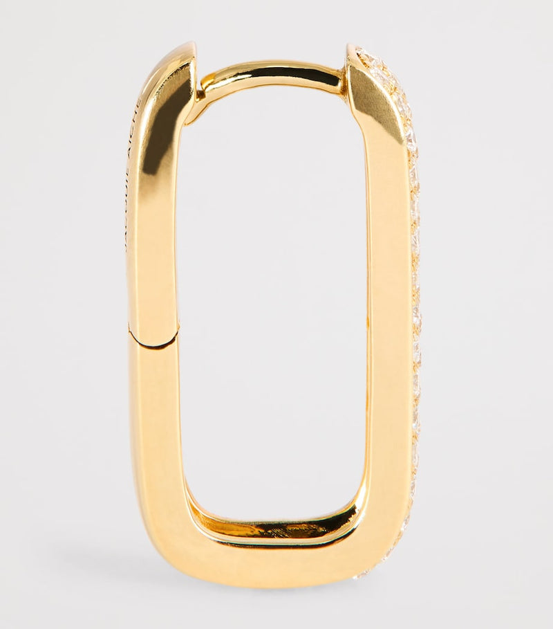 Jacquie Aiche single hoop earring diamond pavé - British product