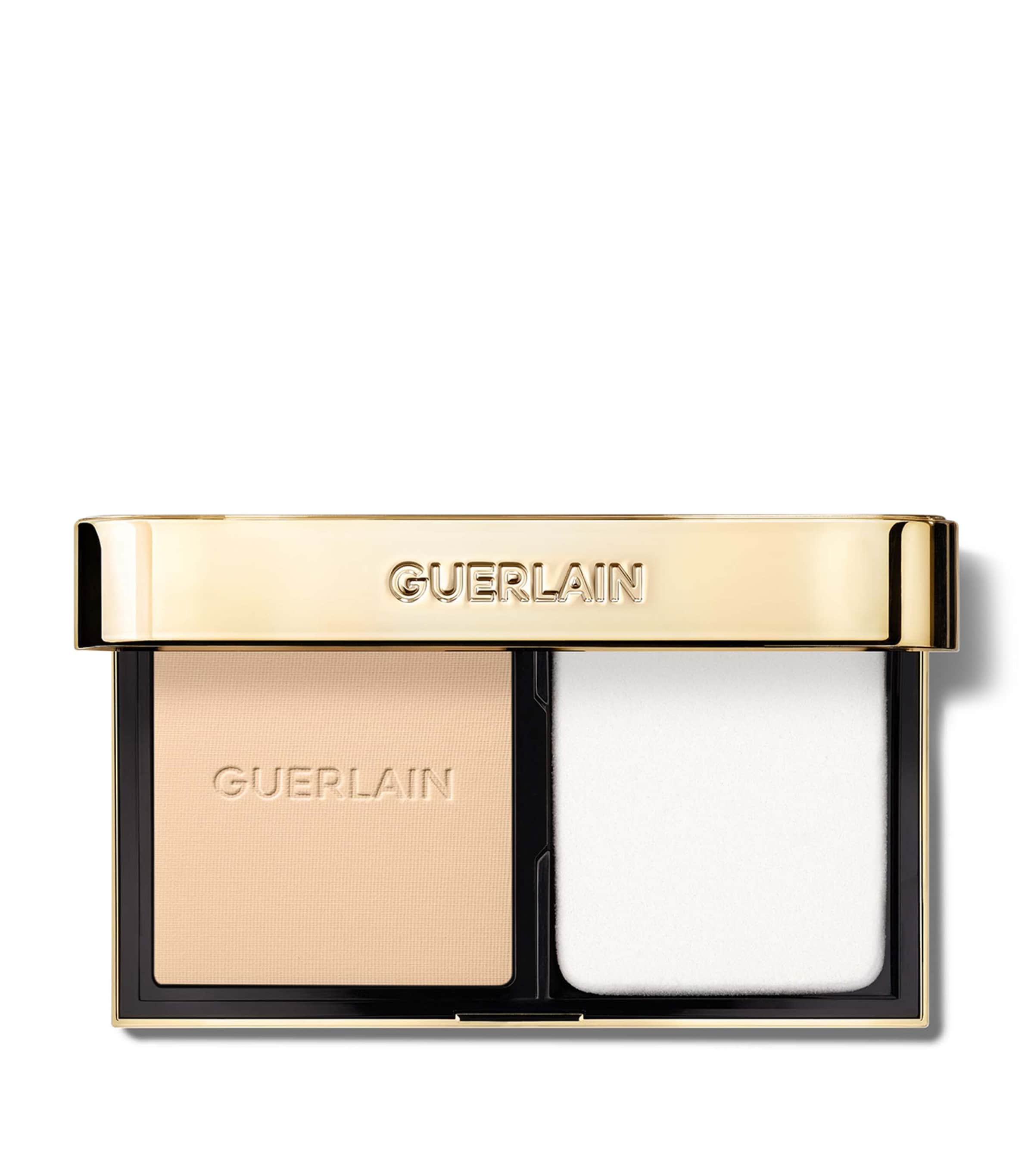 Guerlain matte compact foundation with 24-karat gold for skin control, imported from the UK