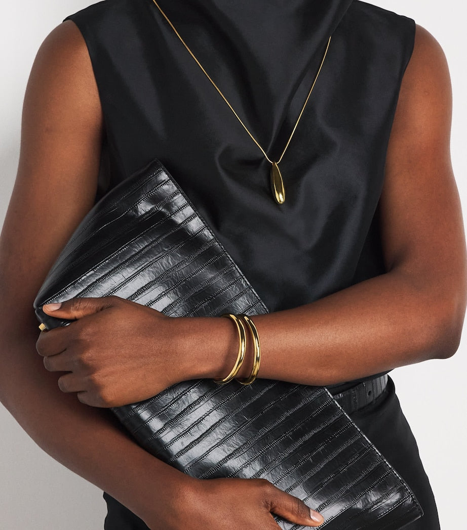 LIÉ STUDIO Maggie cuff bracelet gold plated 5.5cm UK version