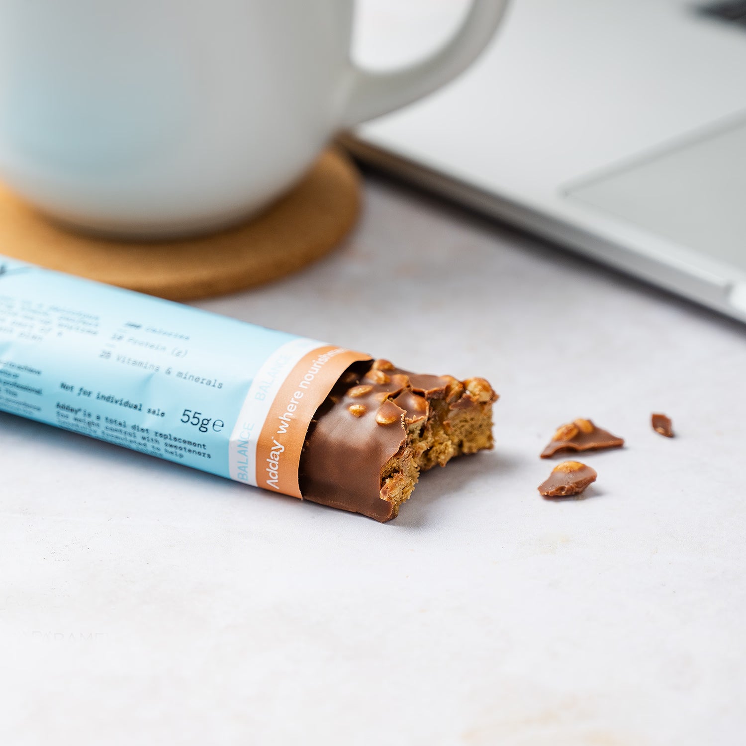 Adday Chocolate and Sea Salt diet bar 7x55g - British product