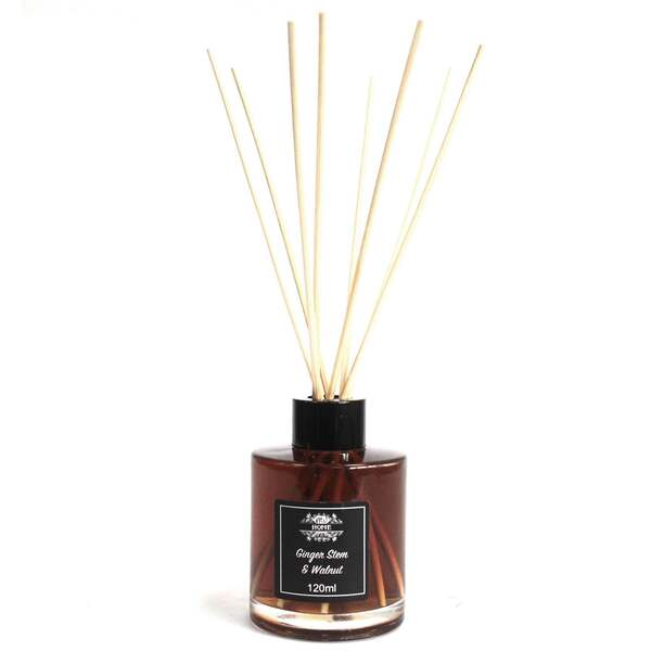 Serenityy 120ml reed diffuser Ginger Stem Walnut, imported from UK