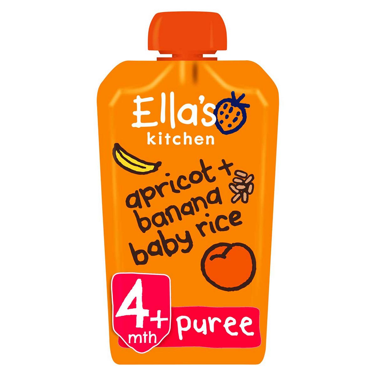 Ella's Kitchen Organic Apricot and Banana Baby Rice Baby Food Pouch 4+ Months 120g GOODS Boots   