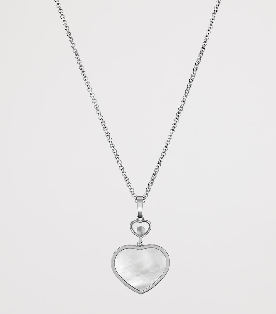 Chopard Happy Hearts pendant white gold diamond (British brand)