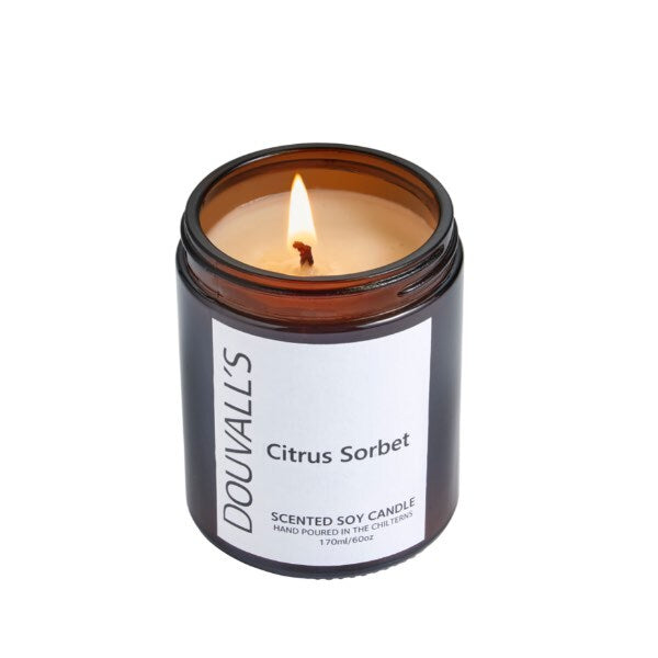 Douvall's Eco Soy Wax Scented Candle Citrus Sorbet 180g GOODS Superdrug   