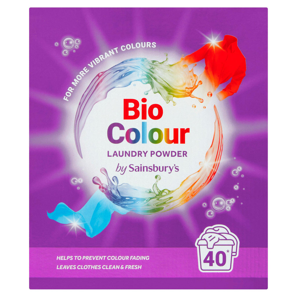 Sainsbury's Laundry Powder Bio Colour 40 Washes 2kg