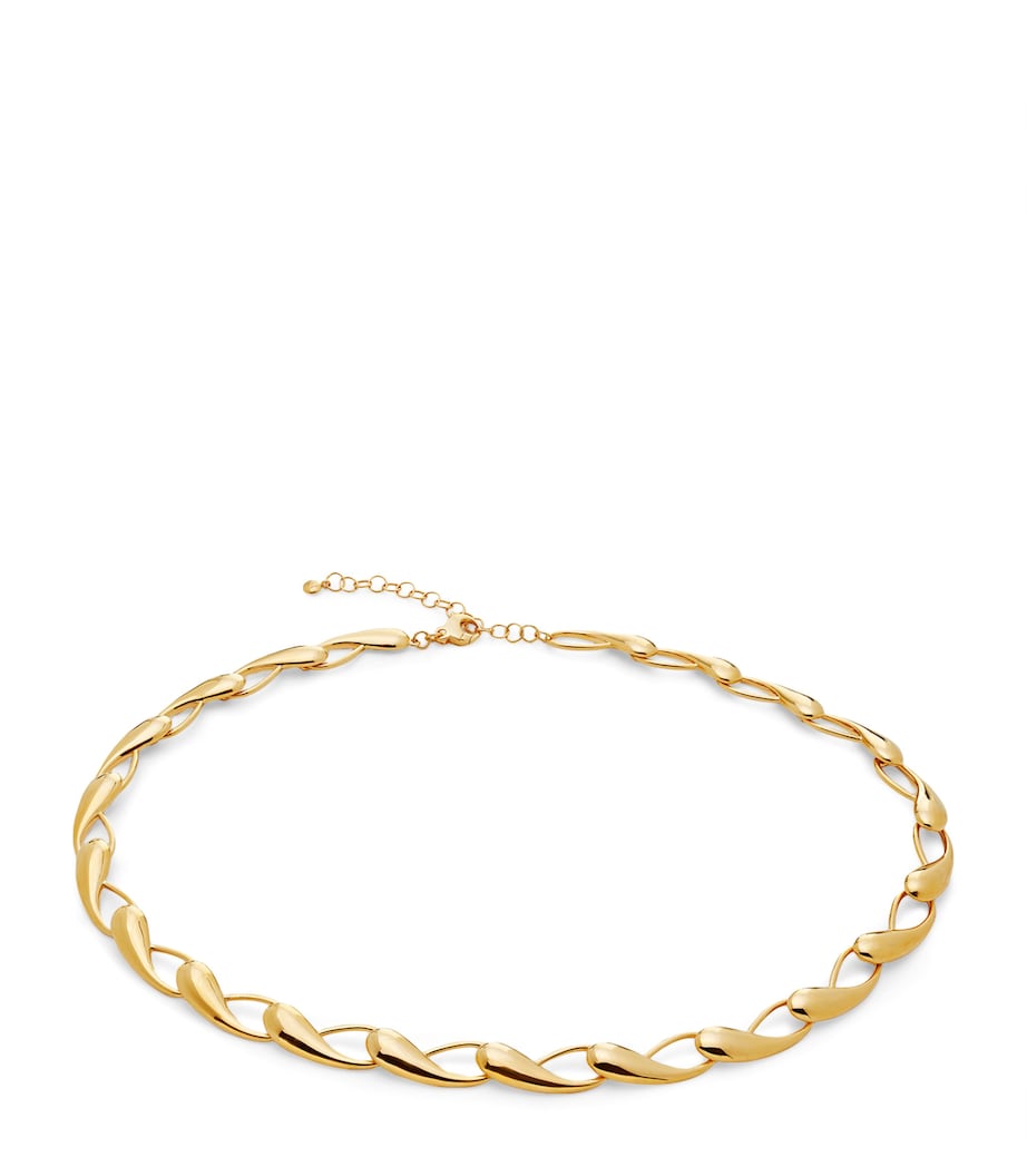 Monica Vinader gold vermeil Nura link necklace 38cm (British brand)