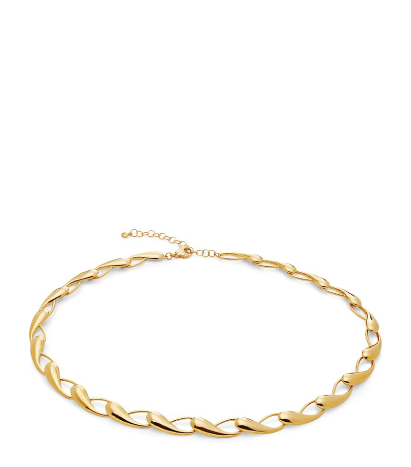 Monica Vinader gold vermeil Nura link necklace 38cm (British brand)