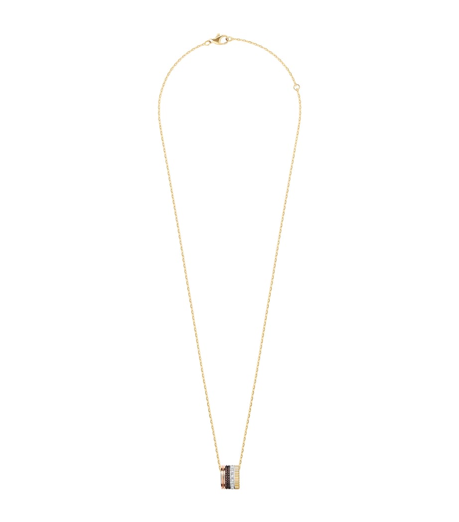 Boucheron large mixed gold diamond Quatre necklace - British product