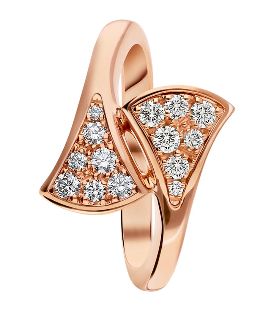 Bvlgari Divas' Dream rose gold diamond ring, imported from the UK