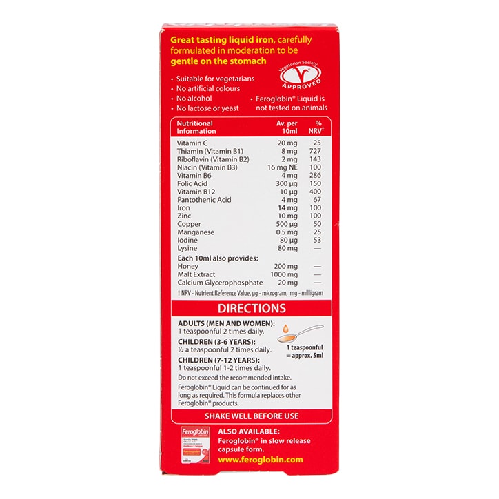 Vitabiotics Feroglobin Liquid 200ml GOODS Holland&Barrett