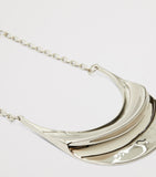 Max Mara crescent necklace metal pendant, imported from the UK