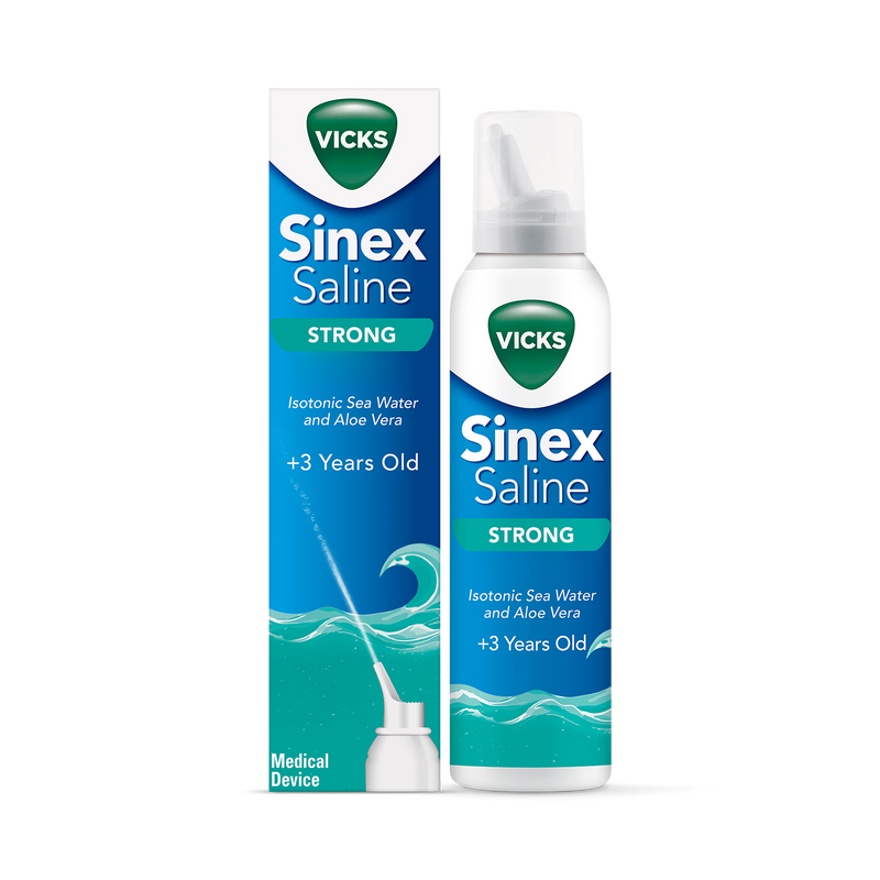Vicks saline nasal spray Strong 120ml, imported from the UK