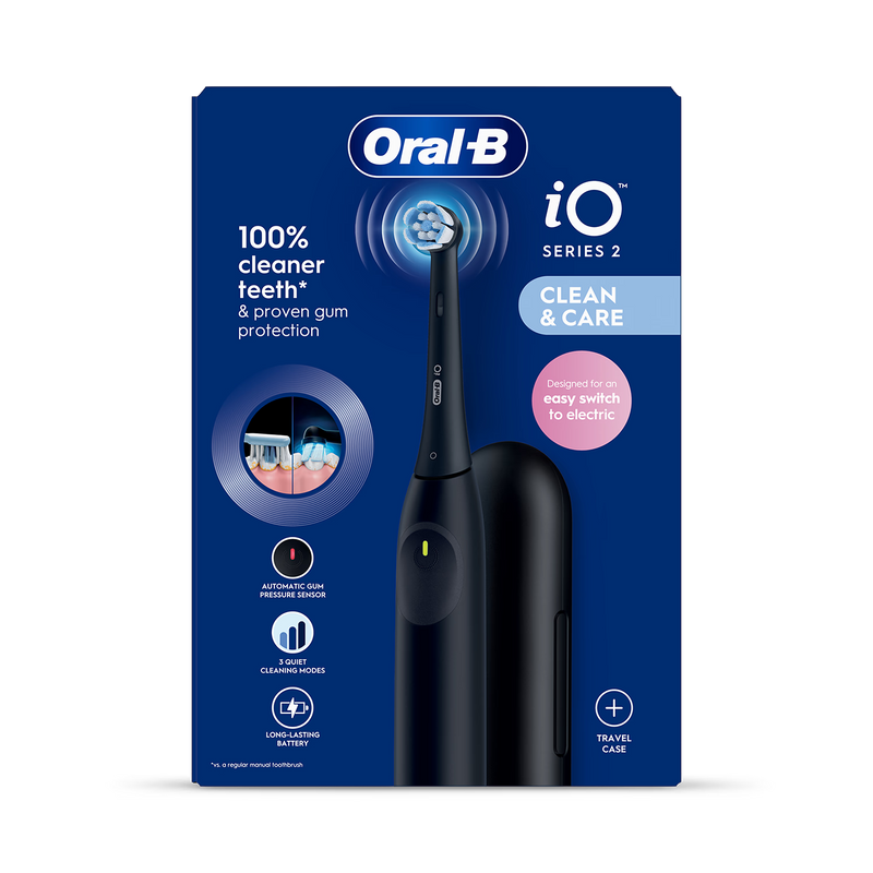 Oral-B iO2 toothbrush Night Black travel case UK version