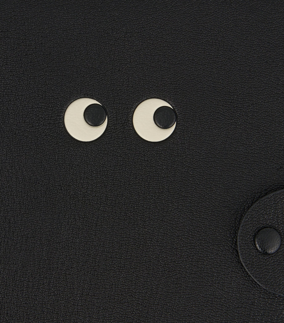 Anya Hindmarch A5 leather journal with Eyes motif and refillable paper pad - British product