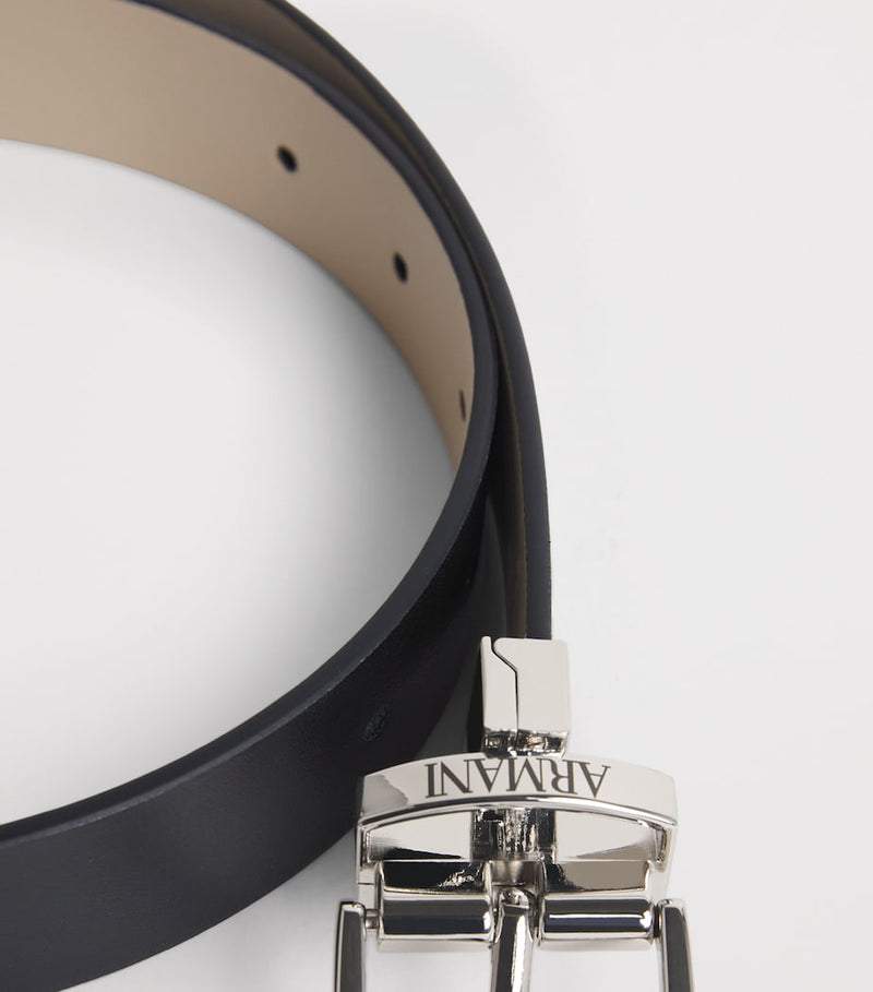 Emporio Armani kids leather logo belt, imported from the UK