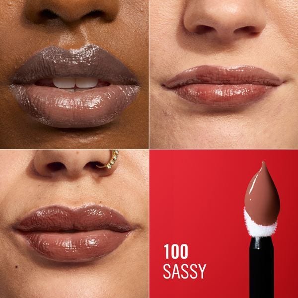 Rimmel liquid lip gloss Sassy shade 100 - British product