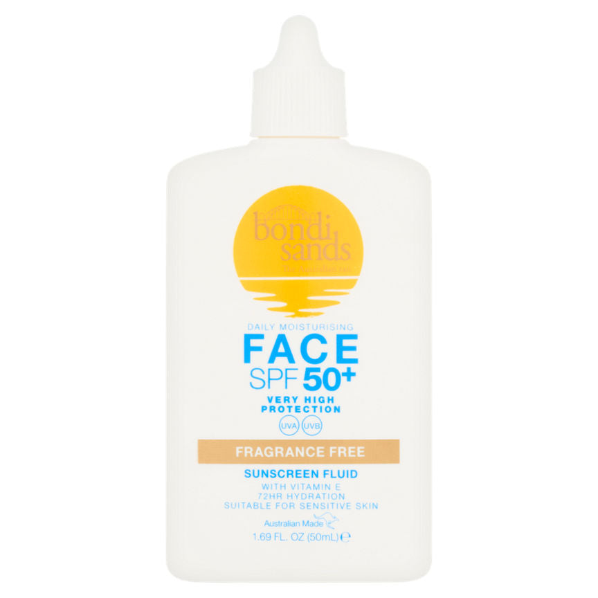 Bondi Sands Daily Moisturising Face SPF 50+ Sunscreen Fluid 50ml GOODS ASDA   