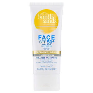 Bondi Sands face SPF 50+ tinted lotion 75ml, imported from the UK