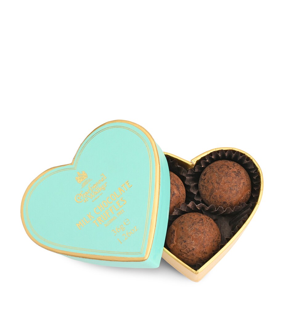 Charbonnel et Walker milk chocolate truffles mini heart 34g - British product