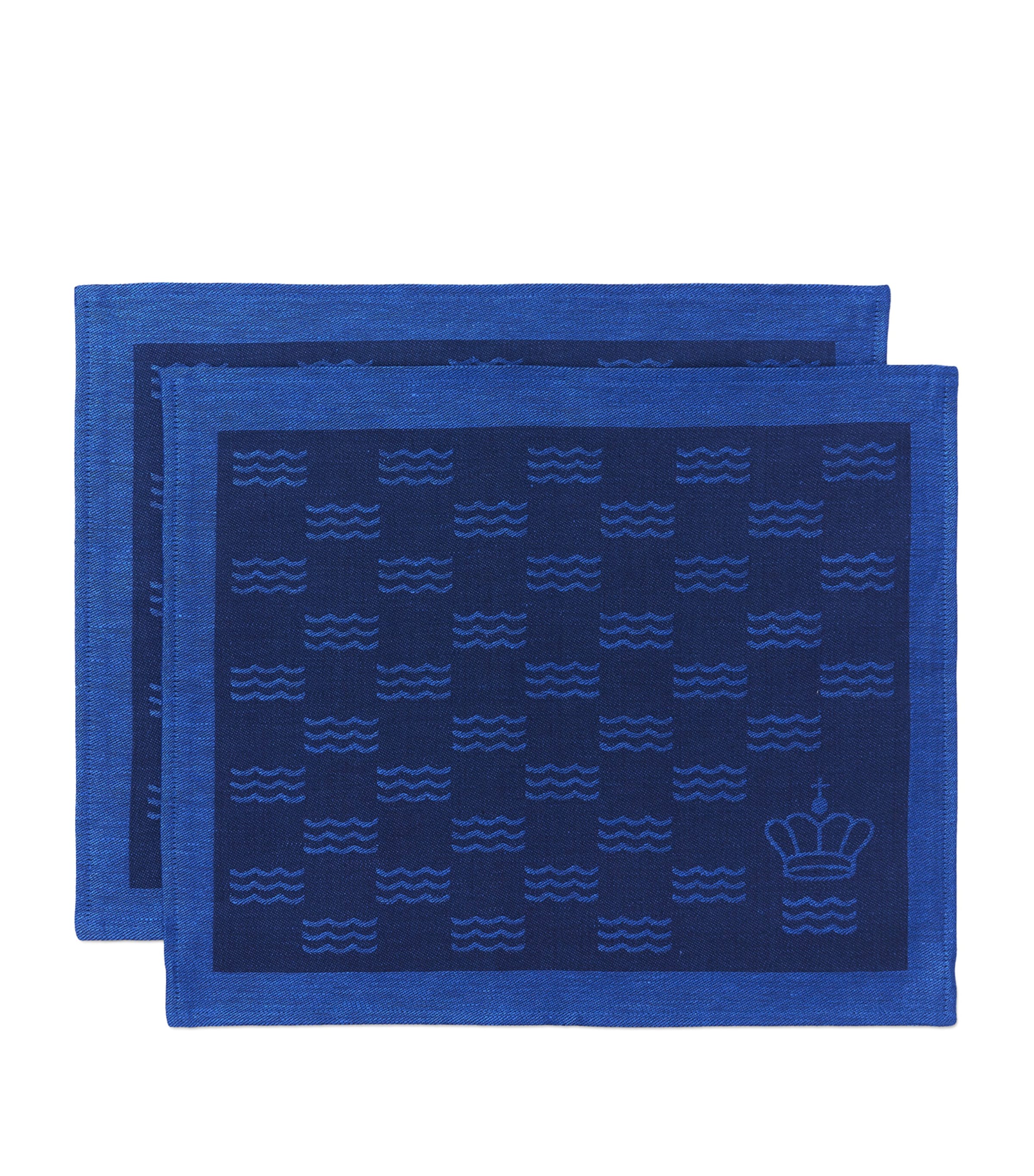 Royal Copenhagen Jacquard Waves Placemat 45cm x 35cm, imported from the UK