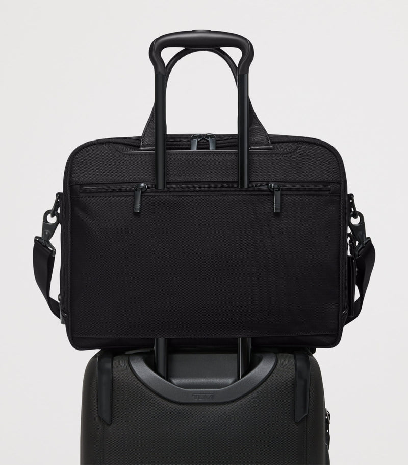 Tumi Alpha 4 expandable briefcase for 15-inch laptop, imported from the UK