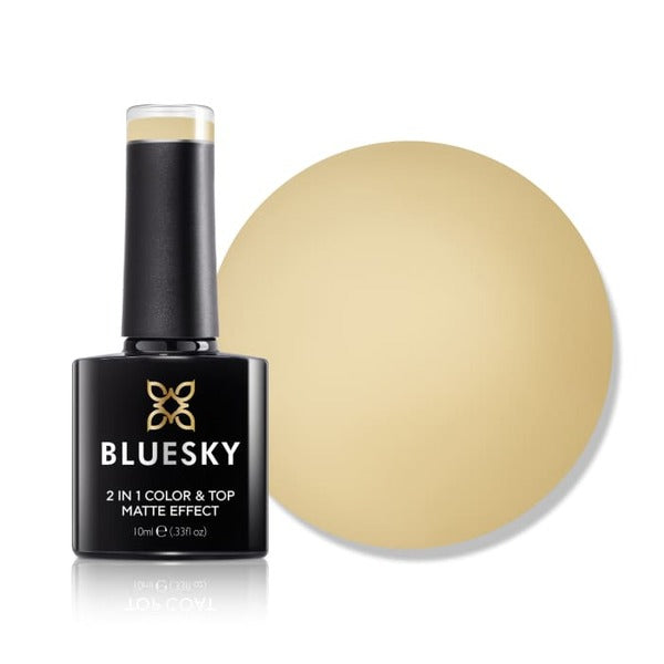 Bluesky apricot matte gel polish bottle - British product