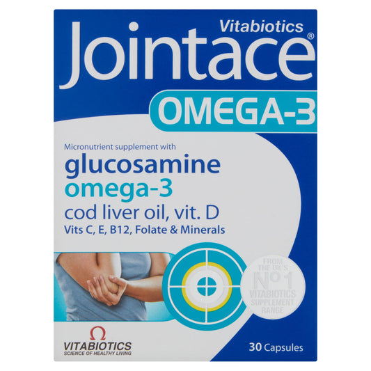 Jointace Omega 3, Cod Liver Oil & Glucosamine x30 bone & joint care Sainsburys   