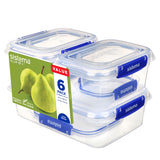 Sistema Klip It Plus Rectangular Food Storage Essentials 6 Pack GOODS ASDA   