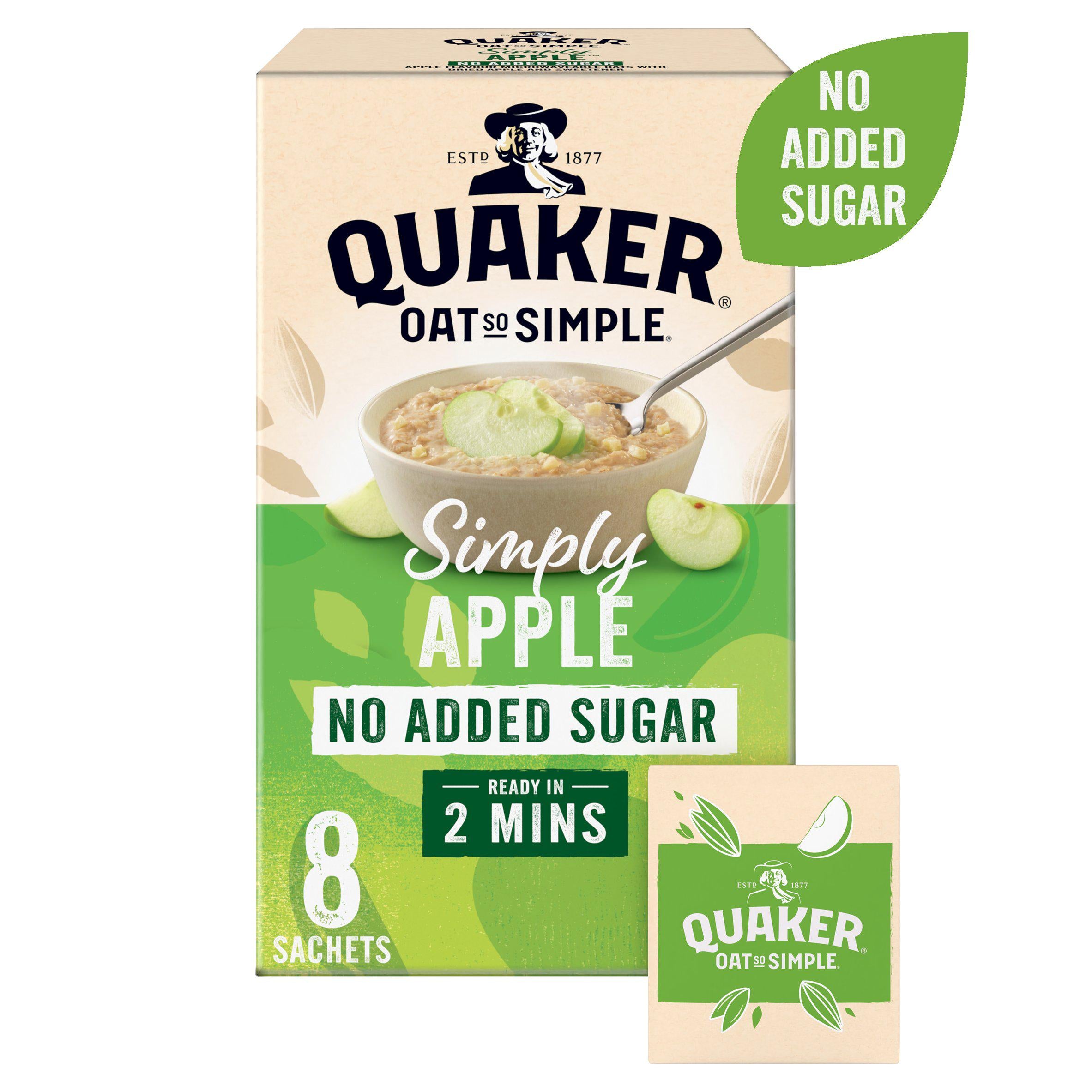 Quaker Oat So Simple Simply Apple Sachets 271g GOODS Sainsburys   