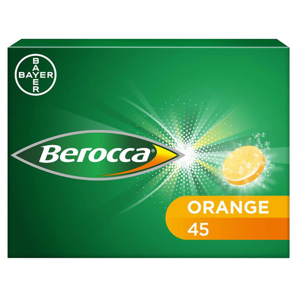 Berocca Orange Energy Effervescent Vitamin Tablets x45