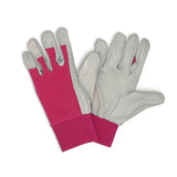 Briers Leather All Purpose Gardening Gloves Pink Medium GOODS Sainsburys   