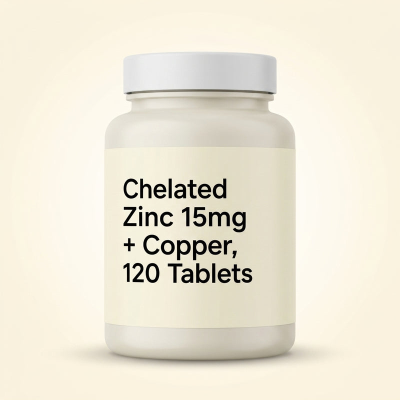 Holland & Barrett zinc and copper tablets 15mg 120 - British product
