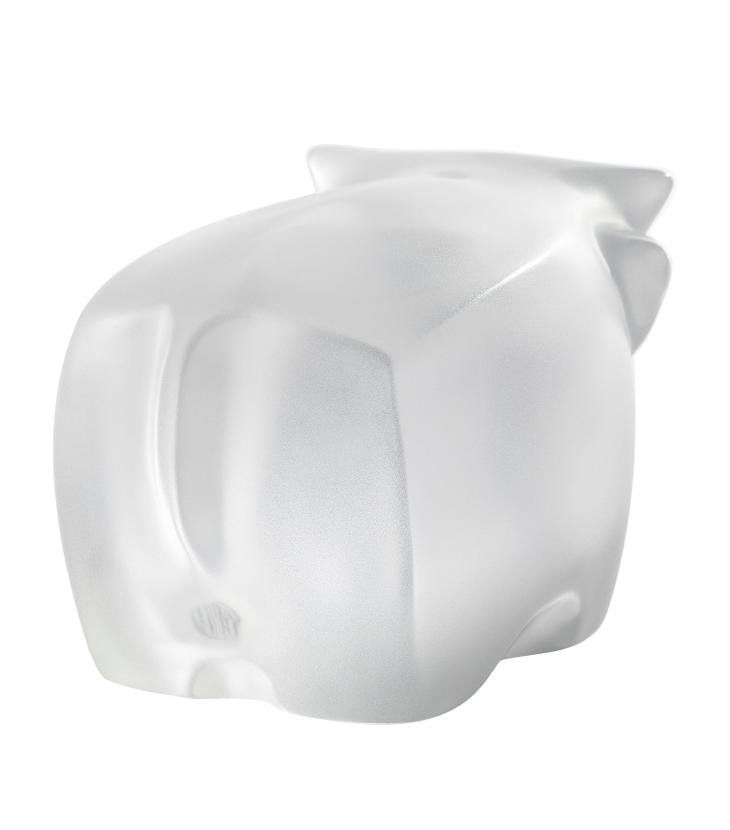 Lalique crystal ox ornament by Han Meilin 10cm, UK version