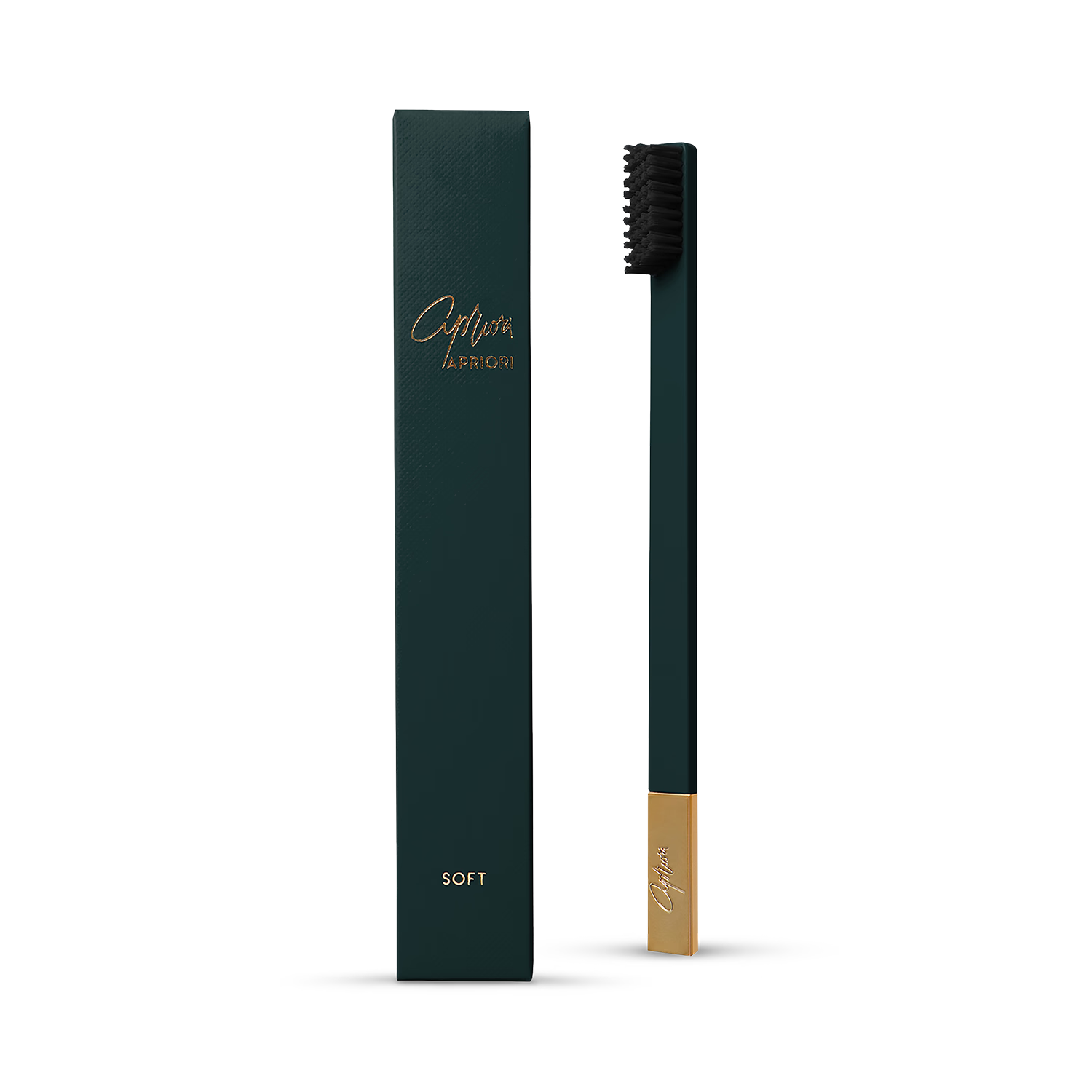 Apriori soft toothbrush British Racing Green gold, UK version