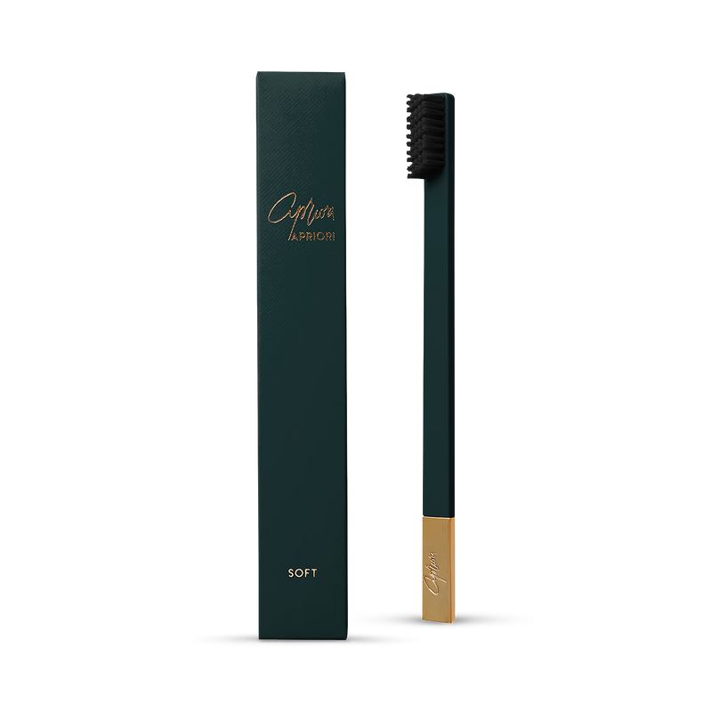 Apriori soft toothbrush British Racing Green gold, UK version