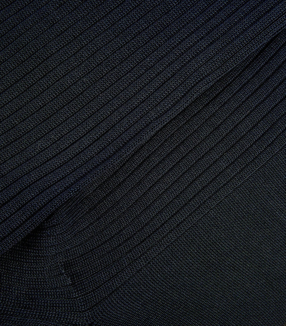 Doré Doré long cotton rib-knit socks, imported from the UK