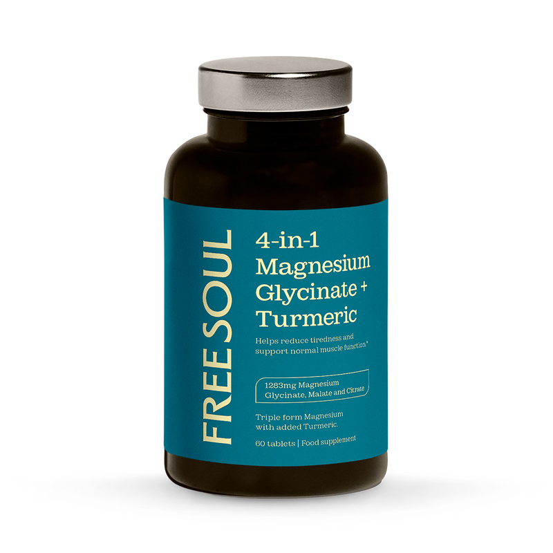 Free Soul Magnesium Turmeric tablets 90 count - British product