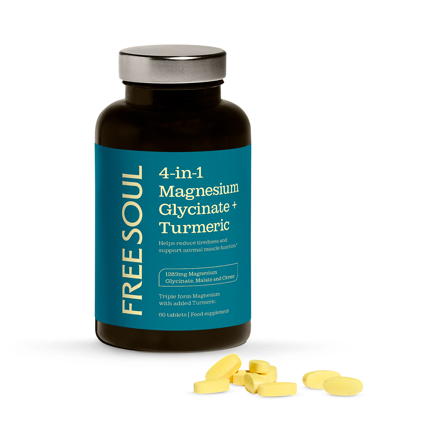 Free Soul Magnesium Turmeric tablets 90 count - British product