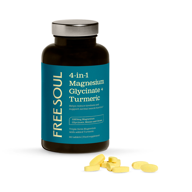 Free Soul Magnesium Turmeric tablets 90 count - British product