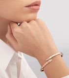 Bvlgari Serpenti Viper rose gold diamond bracelet, imported from the UK