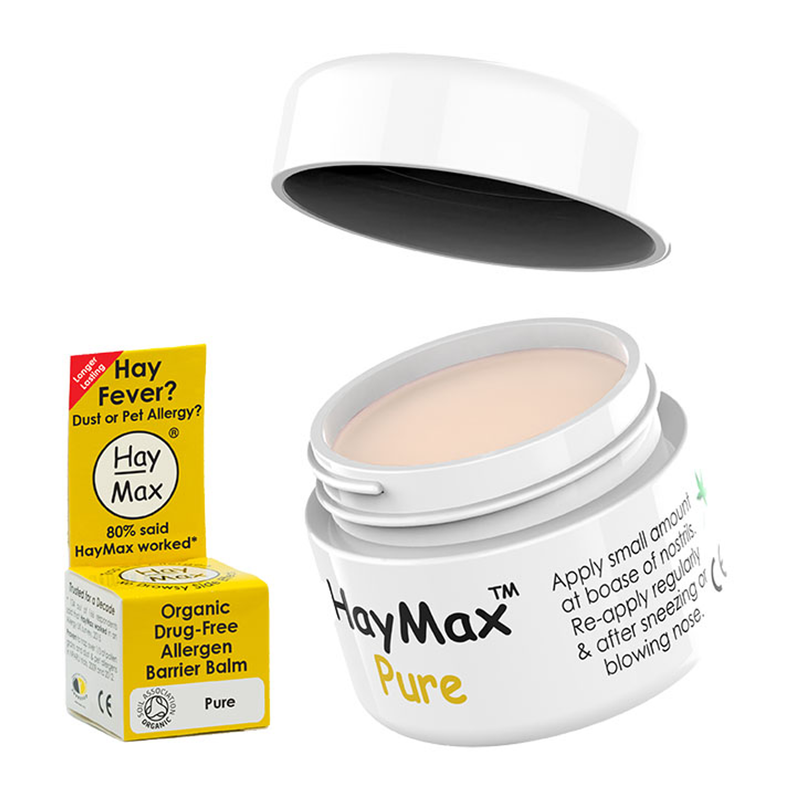HayMax Aloe Vera Organic Drug Free Pollen Barrier Balm 5ml - Pure