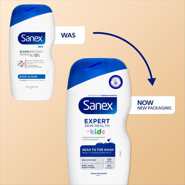 Sanex Expert Head to Toe Body Wash for Kids 450ml GOODS Superdrug   