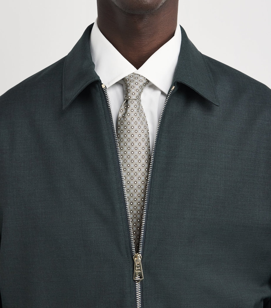 Canali silk medallion print tie 8cm, imported from the UK