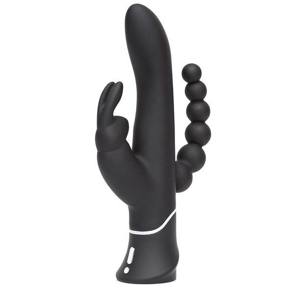 Happy Rabbit triple curve black rabbit vibrator (British brand)