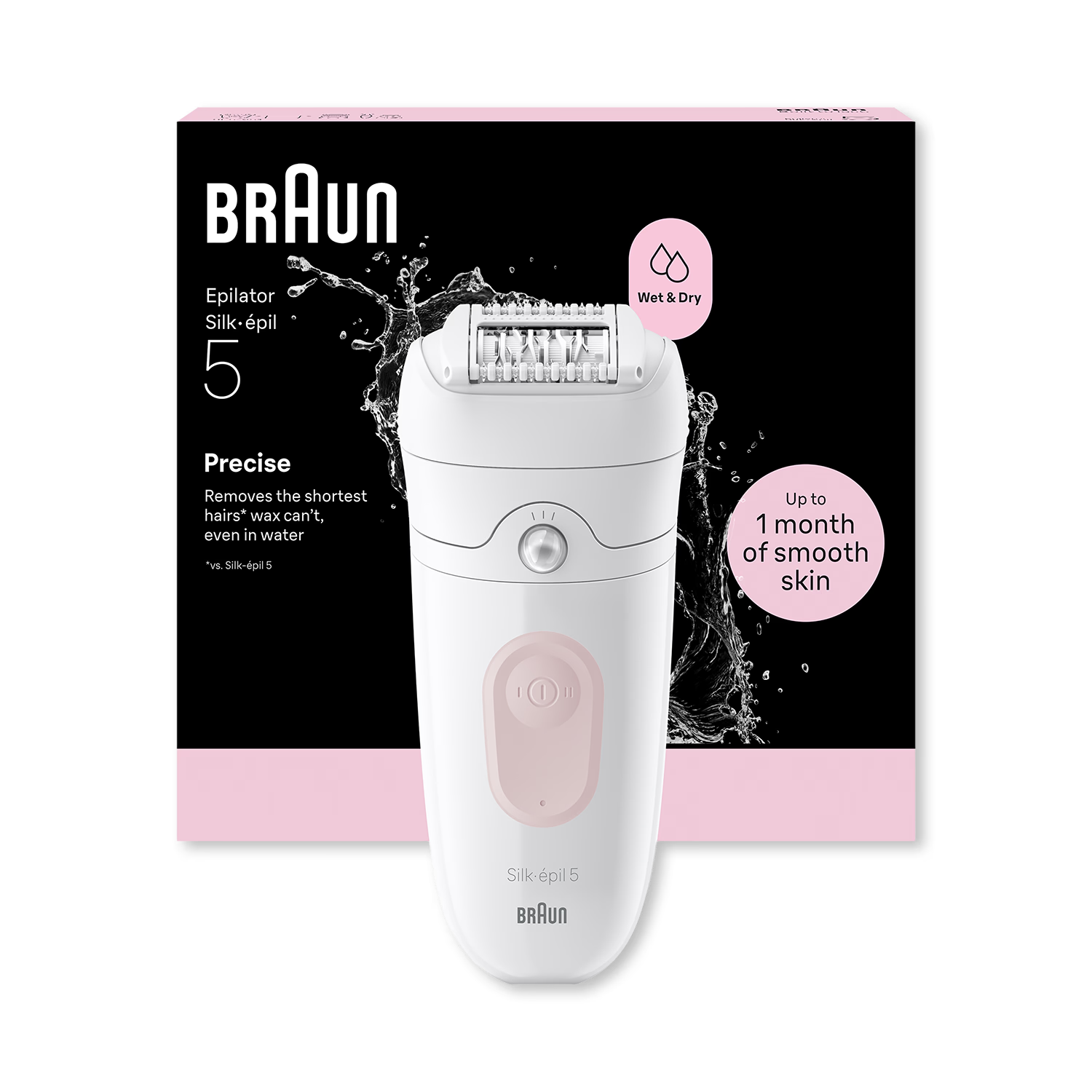Braun Silk·épil 5 Wet & Dry epilator, imported from the UK