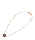 Bvlgari B.zero1 rose gold and ceramic necklace - British product