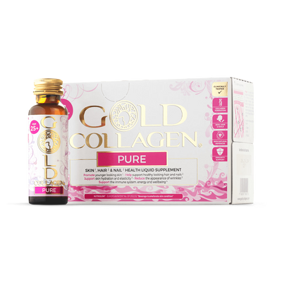 Holland & Barrett Gold Collagen Pure Plus Liquid Collagen Supplement 10x50ml- Buy online at McGrocer
