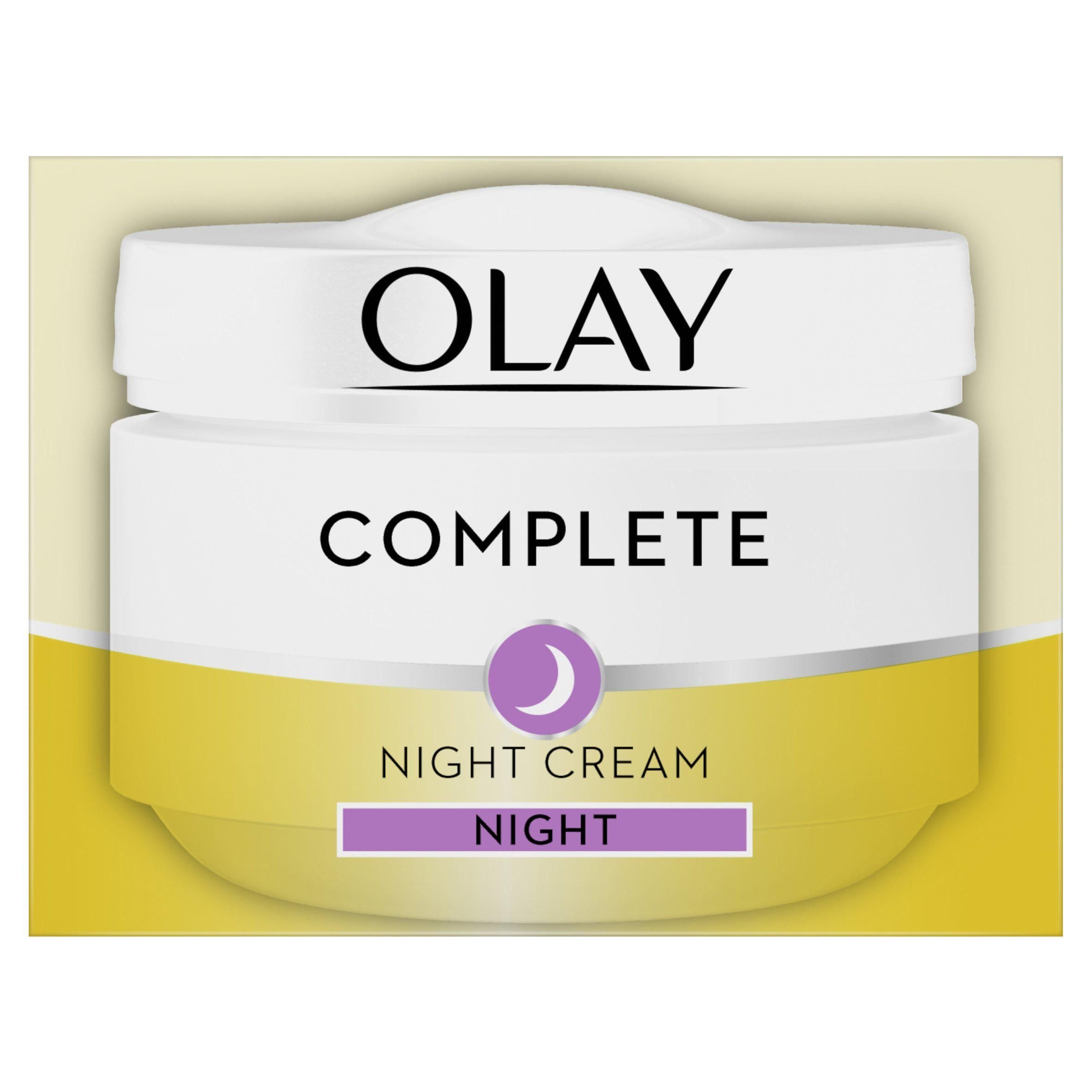 Olay Complete Moisturise & Glow Night Cream For Healthy Glowing Skin 50ml All Sainsburys   