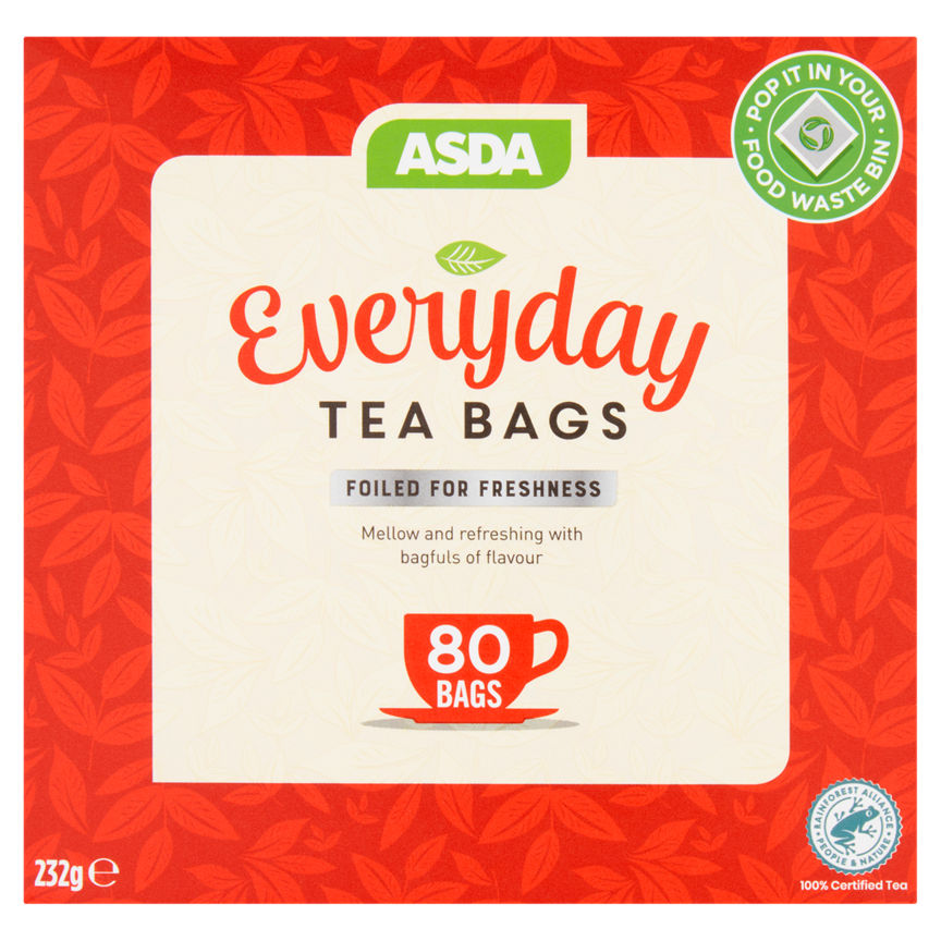 ASDA Everyday 80 Tea Bags GOODS ASDA   