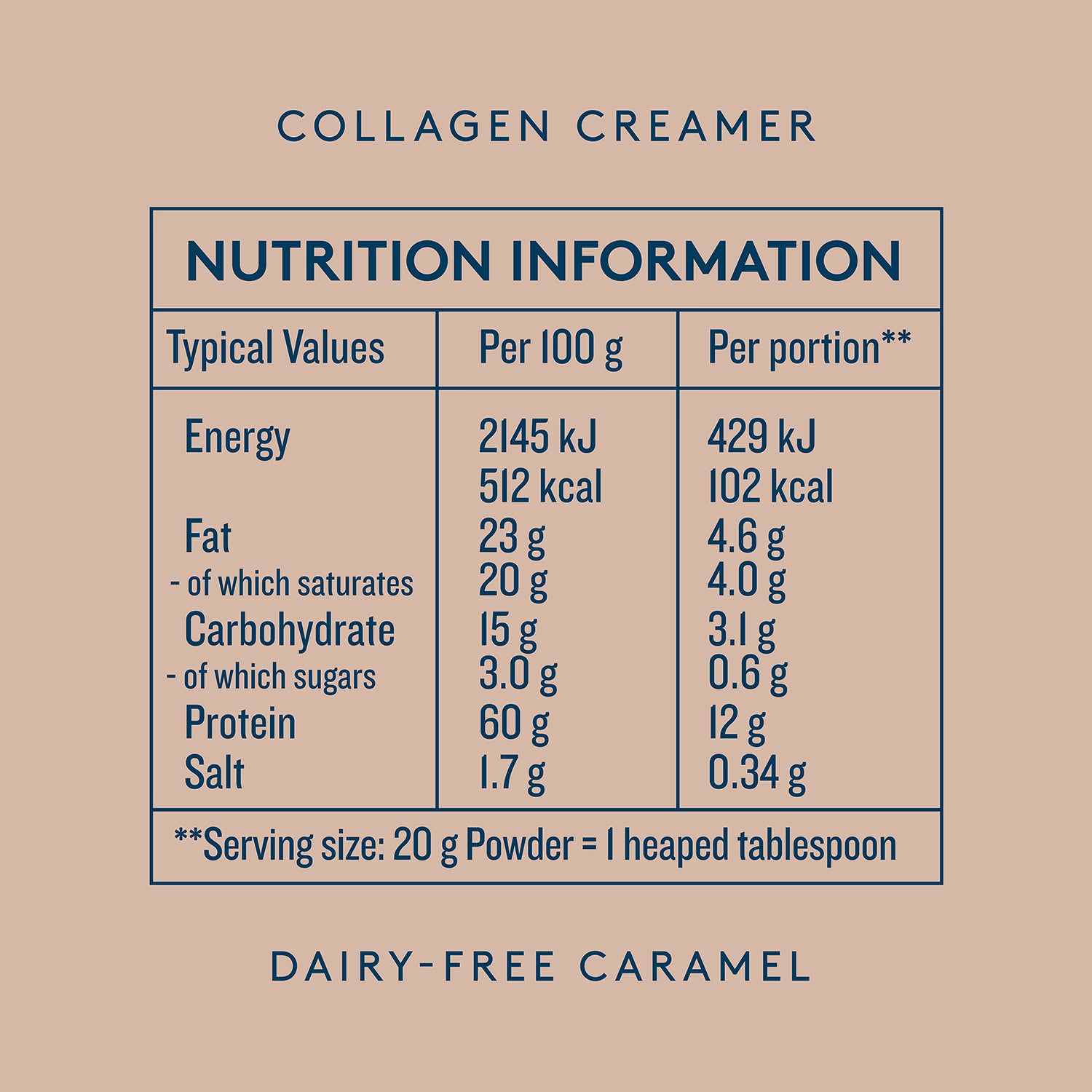 Dose & Co Collagen Creamer Caramel 340g - British product